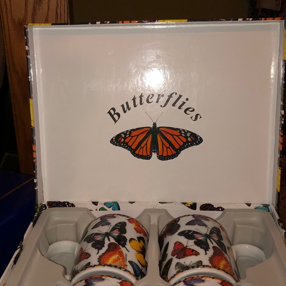 Butterfly coffee cups - Picture 2 of 4